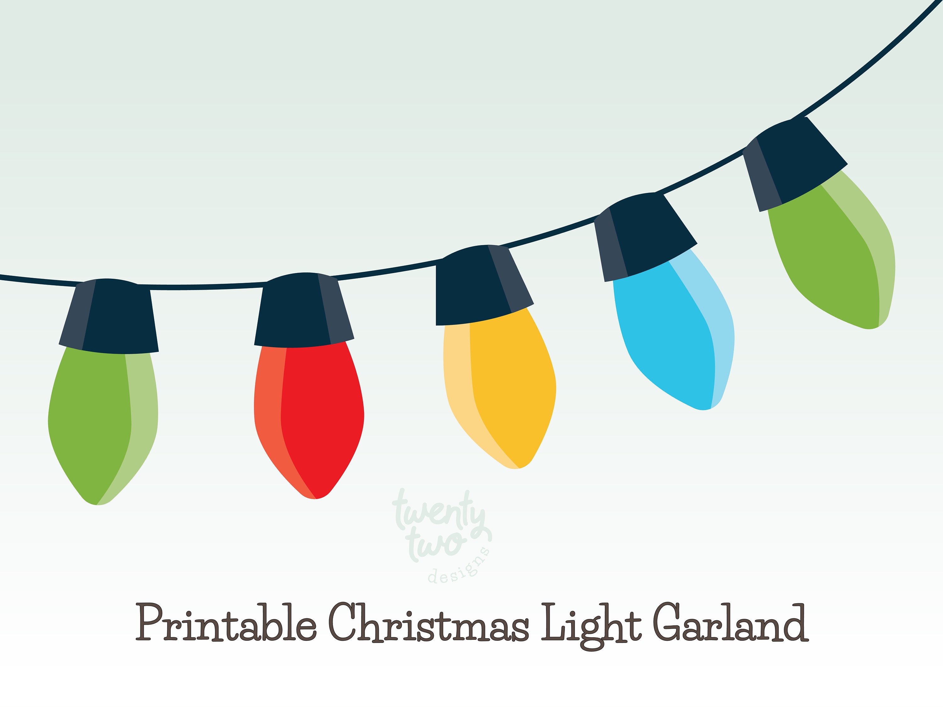 48 Christmas Lights Templates (Free PDF Printables)