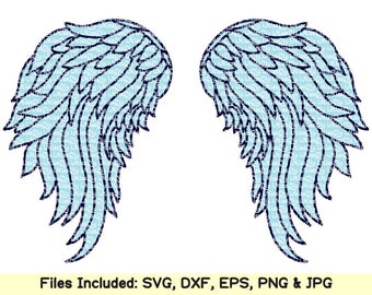 Download Baby angel wings svg files for Cricut Silhouette feet | Etsy