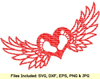 Download Baby angel wings svg files for Cricut Silhouette feet | Etsy