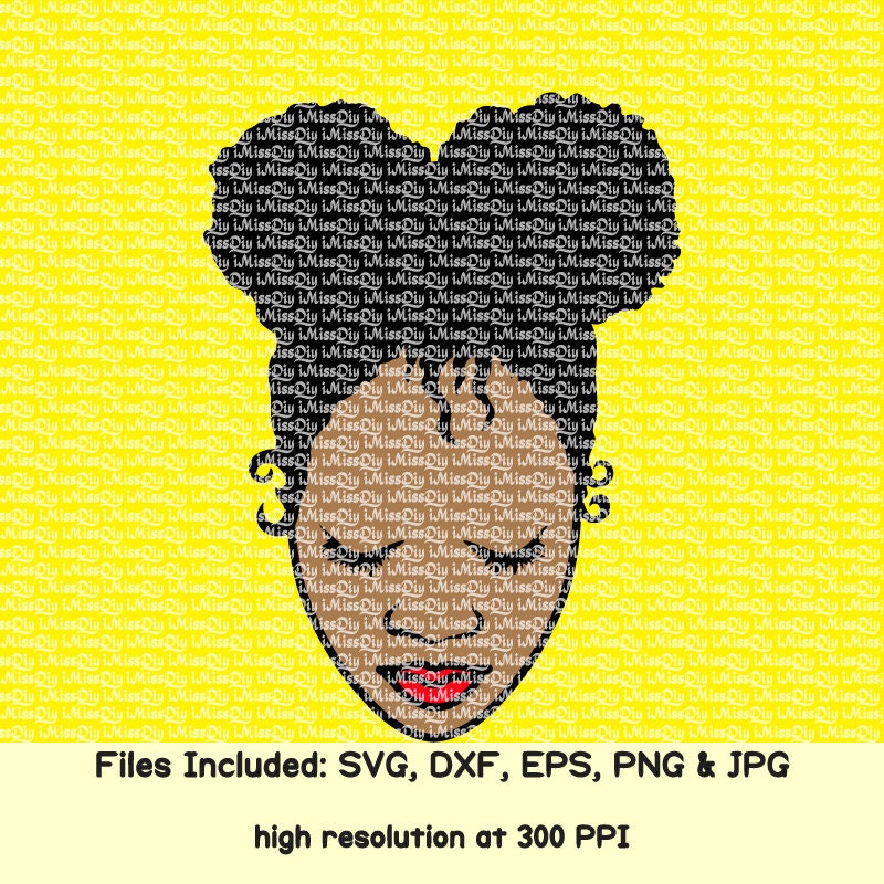 Download Afro Svg Black Woman Svg Girl Lady Svg African American Woman Svg Nubian Queen Princess Svg Files For Cricut Silhouette Baby Dxf Cut File