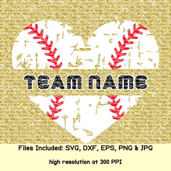 Download Free Baseball Heart Svg Mom Sister Love Split Baseball Svg Etsy SVG Cut Files