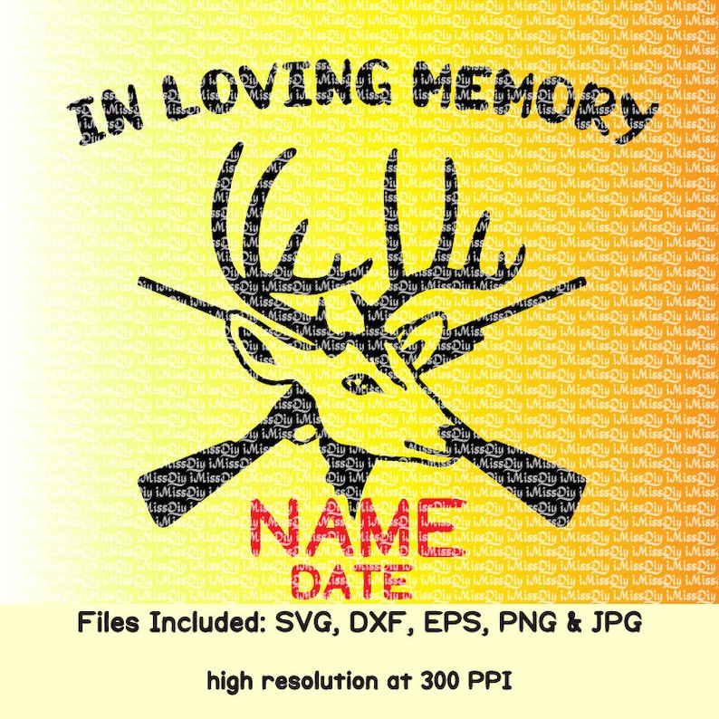 Download In loving memory svg of dad svg heaven deer hunting svg head | Etsy
