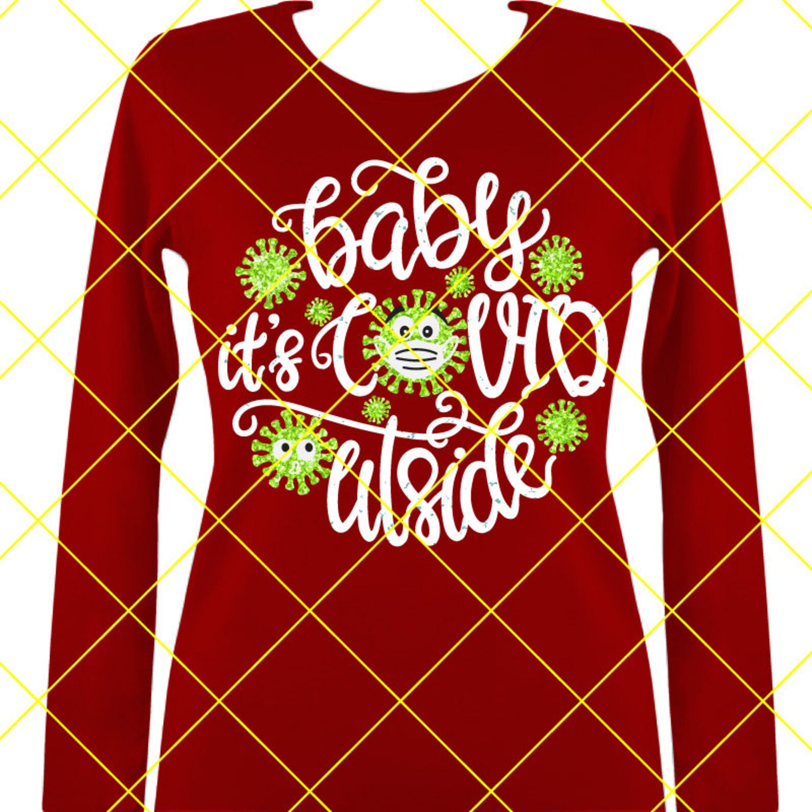 2021 Weihnachten svg covid Ornamente lustiges Zitat geimpft | Etsy