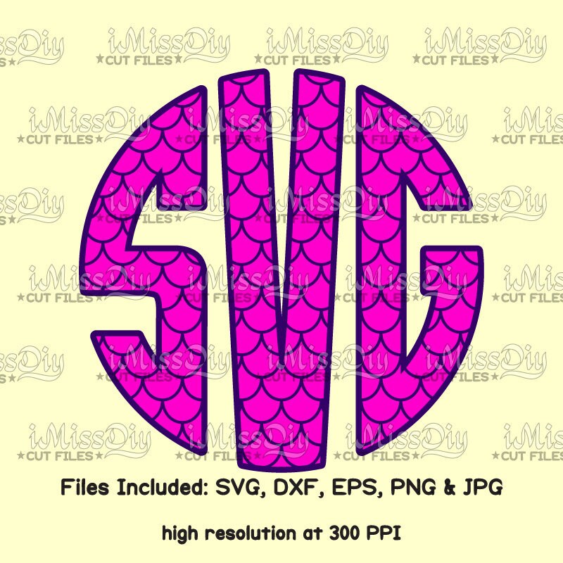 Download Mermaid svg tail monogram font svg Shadow LAYERED FONT 3 ...