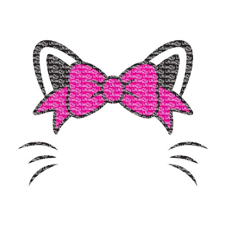 Download Cat ears svg monogram svg meow meowied svg files for ...