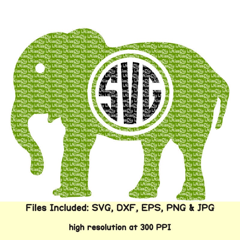 Free Free 288 Monogram Baby Elephant Svg SVG PNG EPS DXF File