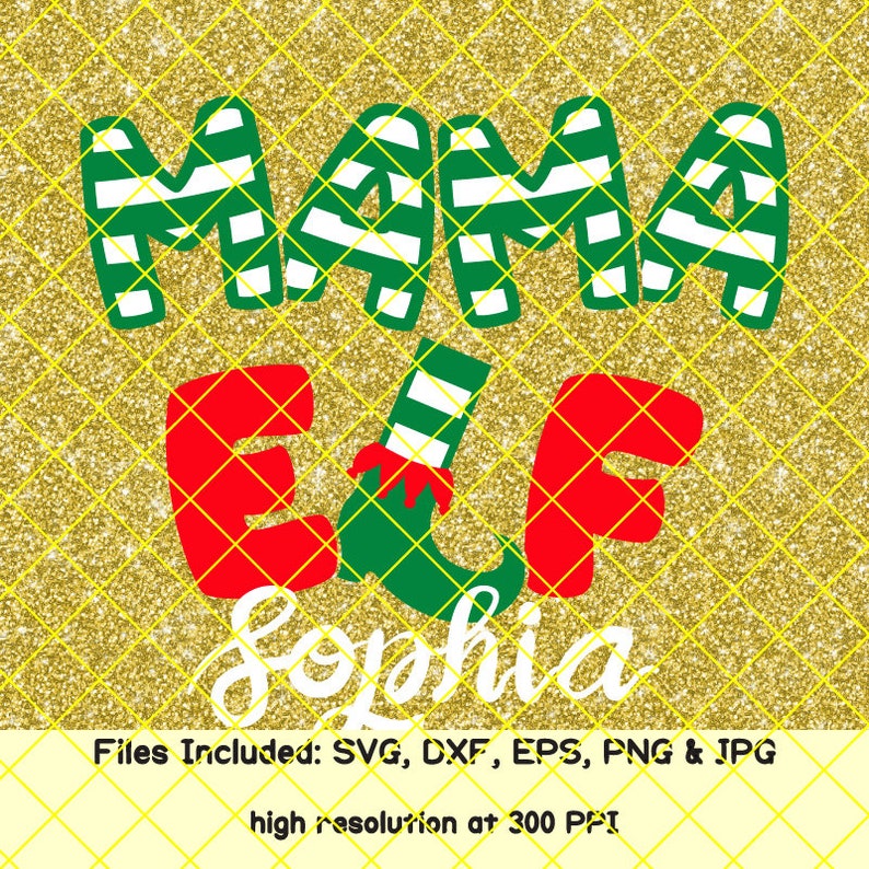 Download Christmas svg mama elf svg family elf svg funny svg santa ...