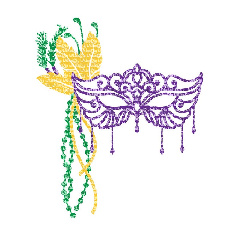 Download Mardi gras mask svg files for cricut women shirt kids beads | Etsy
