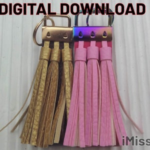 Mothers day tassel keychain svg Tassel fringe KEY chain FOB svg wrist fob template, wristlet purse keyfob leather fob cricut cut file design