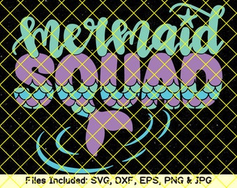 Mermaid svg mermaid squad svg tail scales life svg goals monogram cricut silhouette design Popular svg shirt Instant download Dxf Cut file