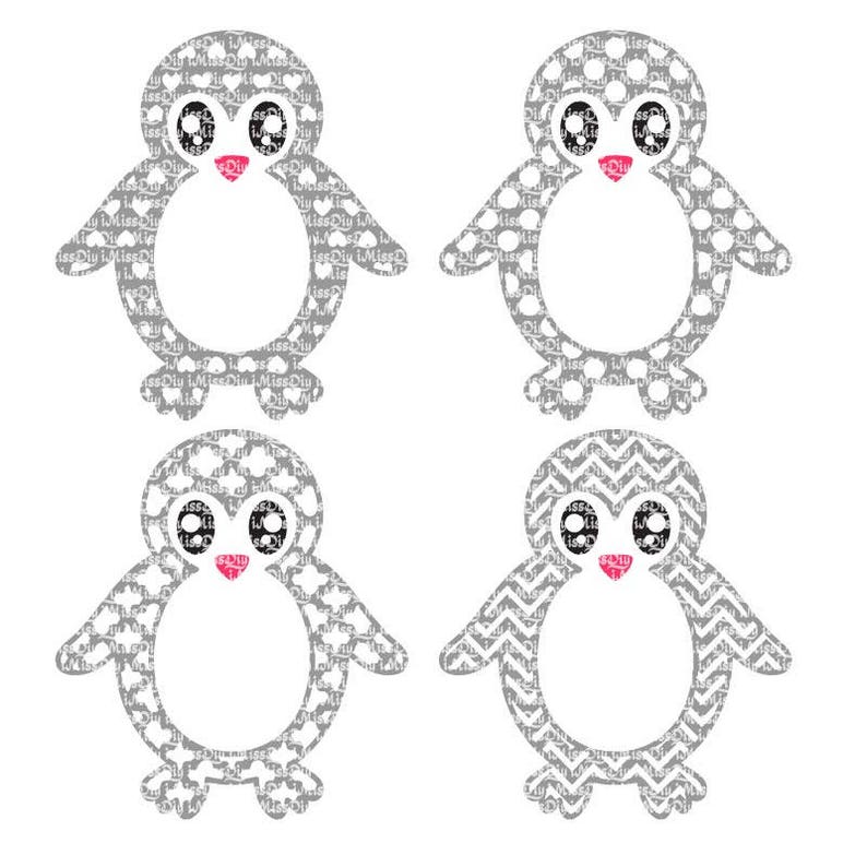 Download Penguin svg christmas svg love winter holiday baby mom | Etsy