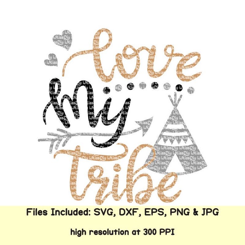 Indian svg Love my tribe svg family tribal arrow svg boho ...