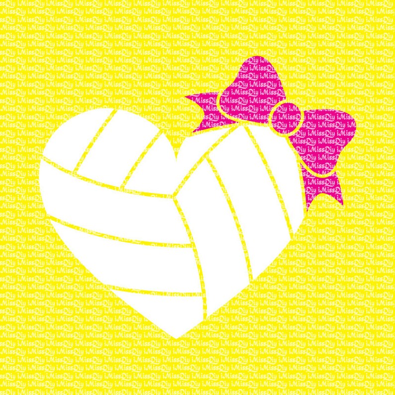 Download Volleyball svg mom svg love volleyball heart svg cheer bow ...