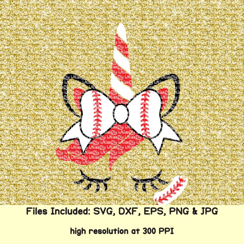Download Baseball unicorn svg files for cricut silhouette mom face ...