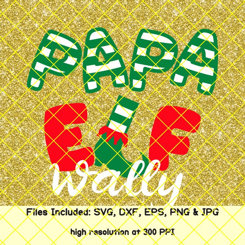 Download Christmas svg papa elf svg family elf svg daddy dad name ...