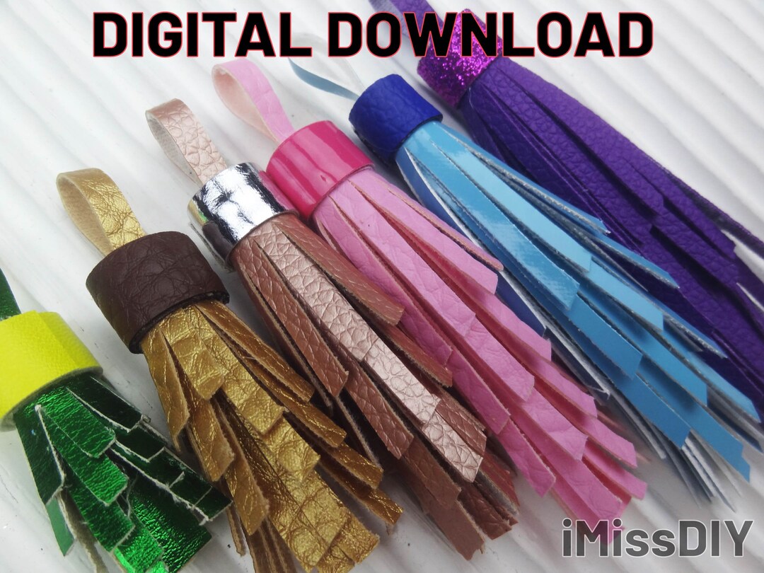 Tassel Svg Tassel Keychain Svg, Layered Svg Tassel Fringe Key Ring