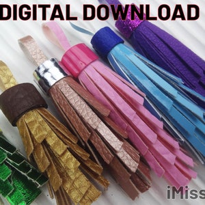 Mothers day Tassel svg tassel keychain svg, layered tassel fringe key ring chain svg, leather keyring template pattern cricut svg cut file