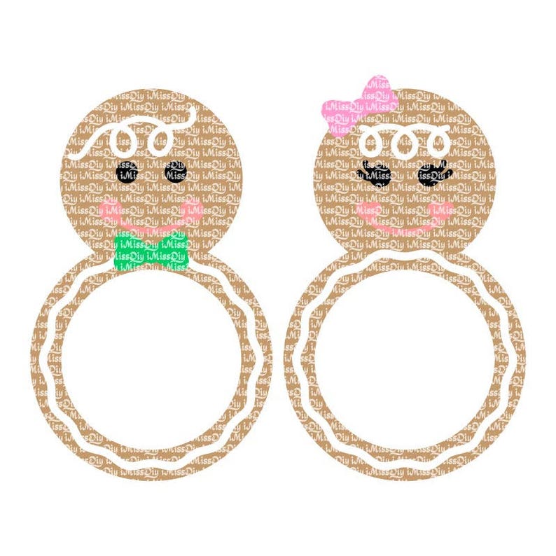 Download Gingerbread svg christmas svg cute girl boy cheer bow mom | Etsy