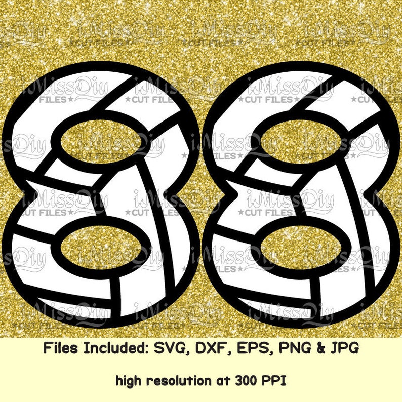 Volleyball Svg Numbers Svg Cheer Mom Sports Balls Number Etsy