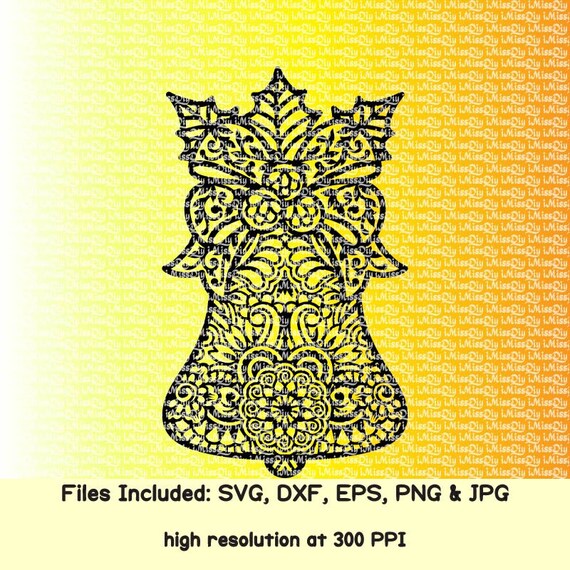 Download Free Christmas Svg Jingle Bells Svg Tree Ornament Svg Zentangle Etsy SVG DXF Cut File