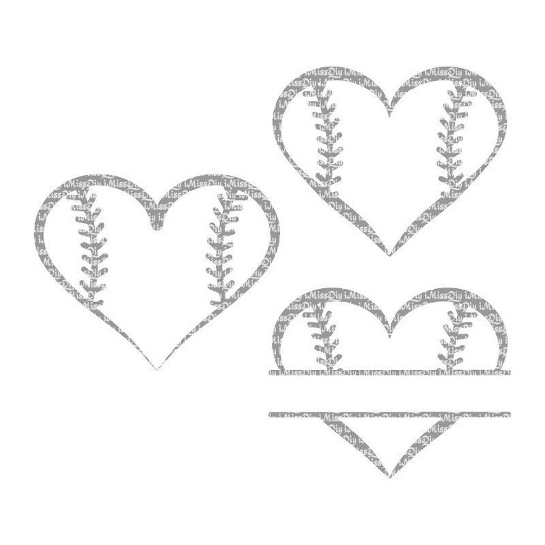 Download Love Softball Baseball Heart Svg stitches laces mom bundle ...
