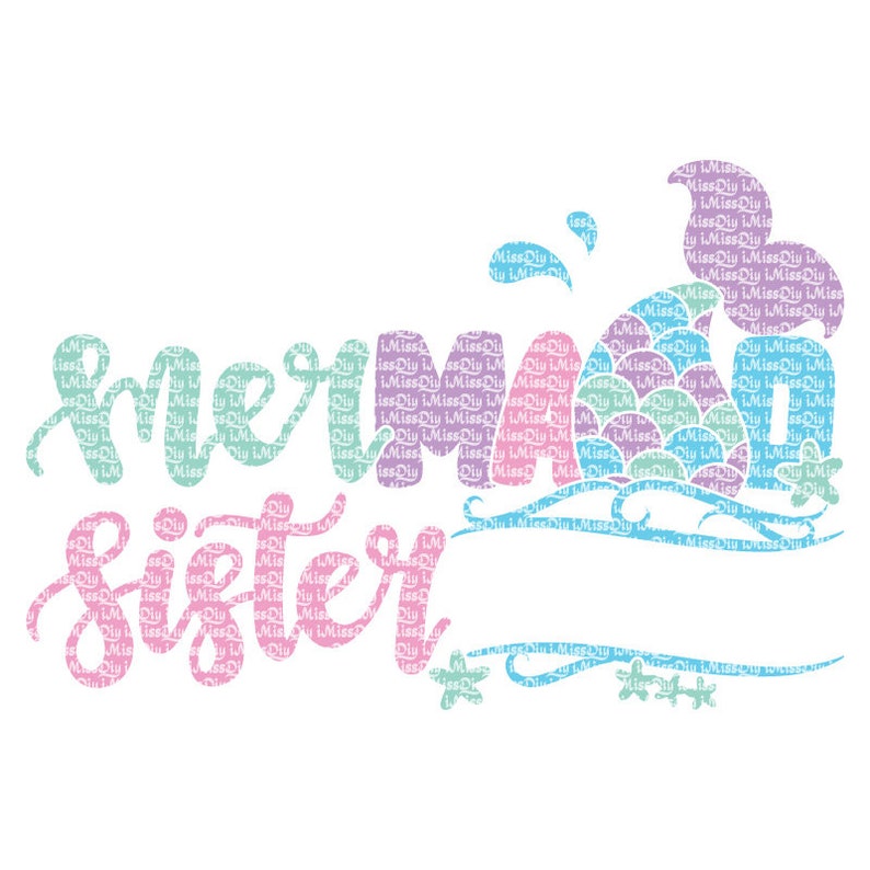 Download Mermaid svg mermaid sister svg mer baby svg kids birthday ...