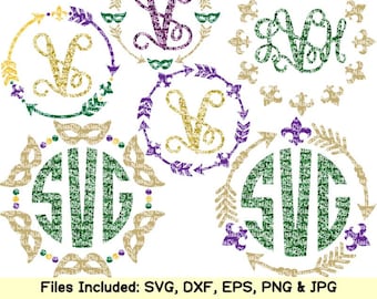 Mardi Gras svg mask svg fleur de lis svg monogram svg beads arrow svg Fat Tuesday svg cricut silhouette boy shirt women bundle dxf cut files