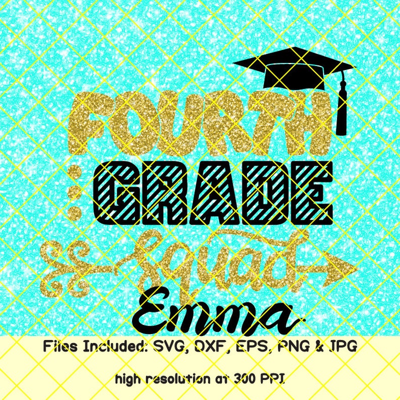 Download 4rd grade svg teacher svg Fourth Grade Squad svg shirt tribe | Etsy