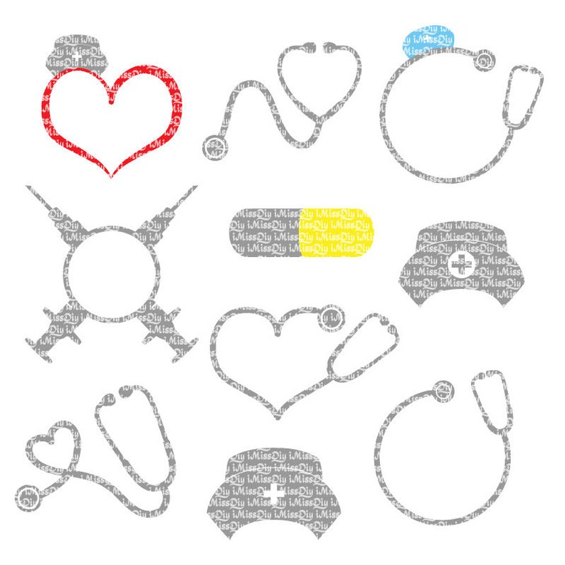 Download Rn lpn nurse svg heart stethoscope svg Nursing graduation | Etsy