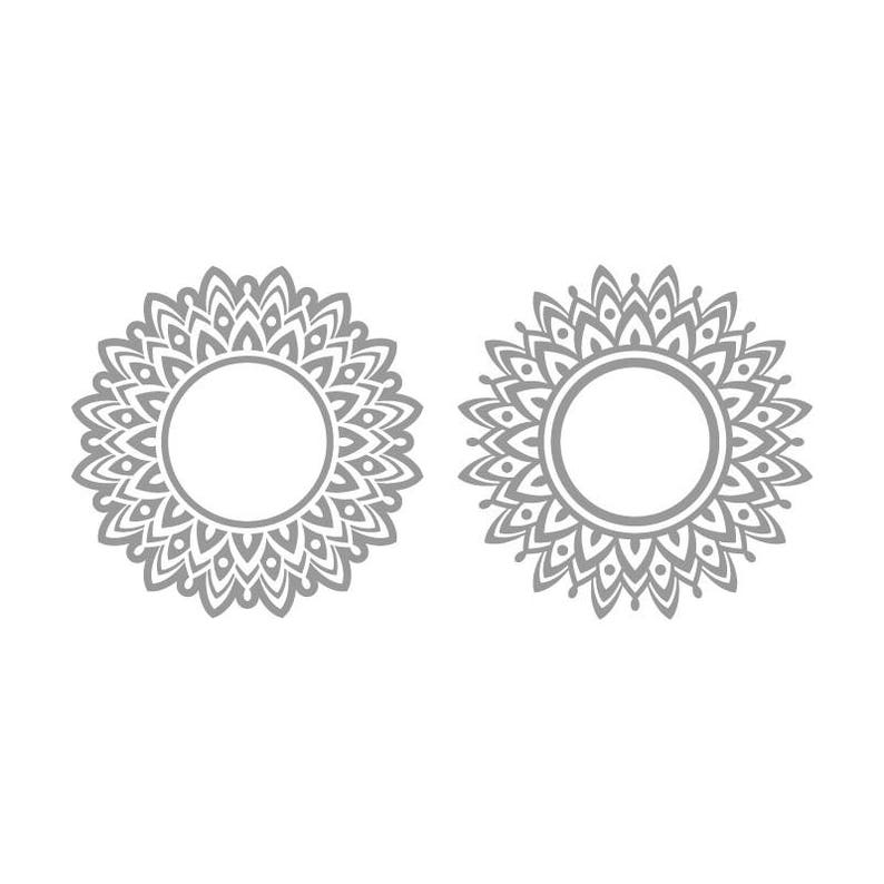 Download Mandala svg Sunflower svg summer flower flourish monogram ...