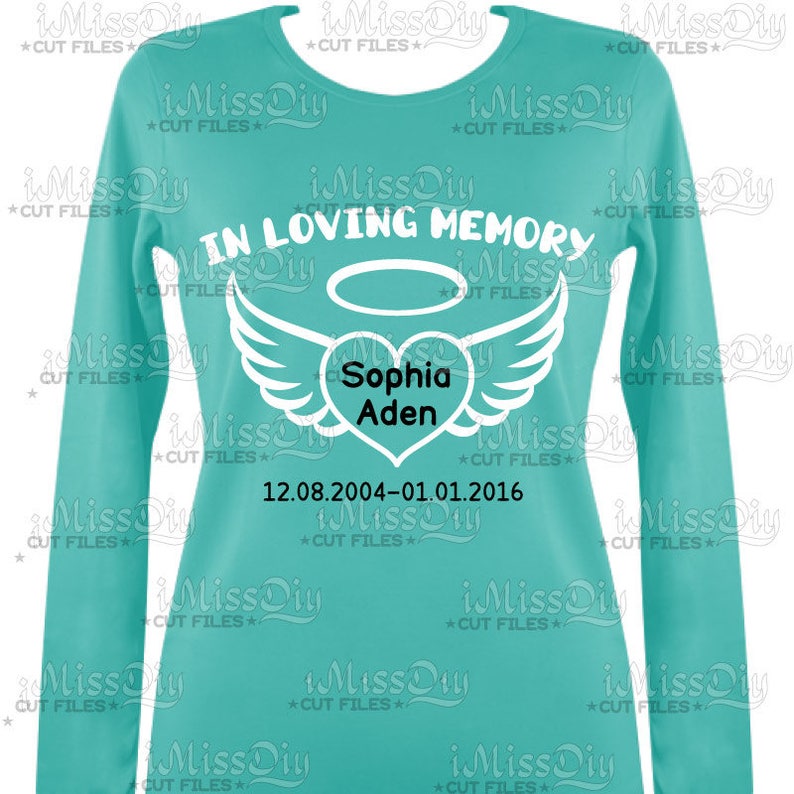 Download In loving memory svg name infant lost wedding memorial svg | Etsy