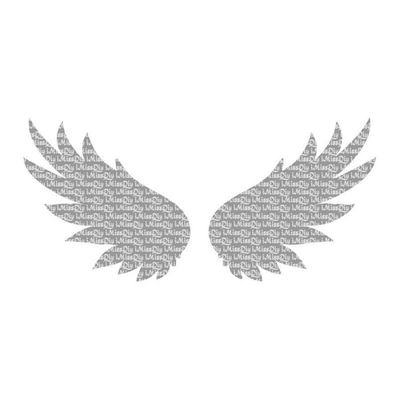 Download Angel Wings svg charm baby feather monogram svg files for ...