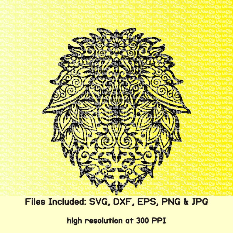 Download Mandala Lion svg Zentangle lion animal face head boho ...