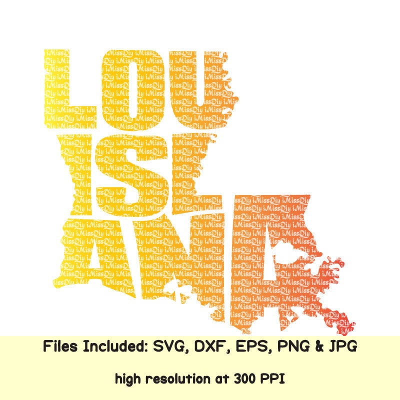 Louisiana svg home state svg home sweet home svg united states | Etsy