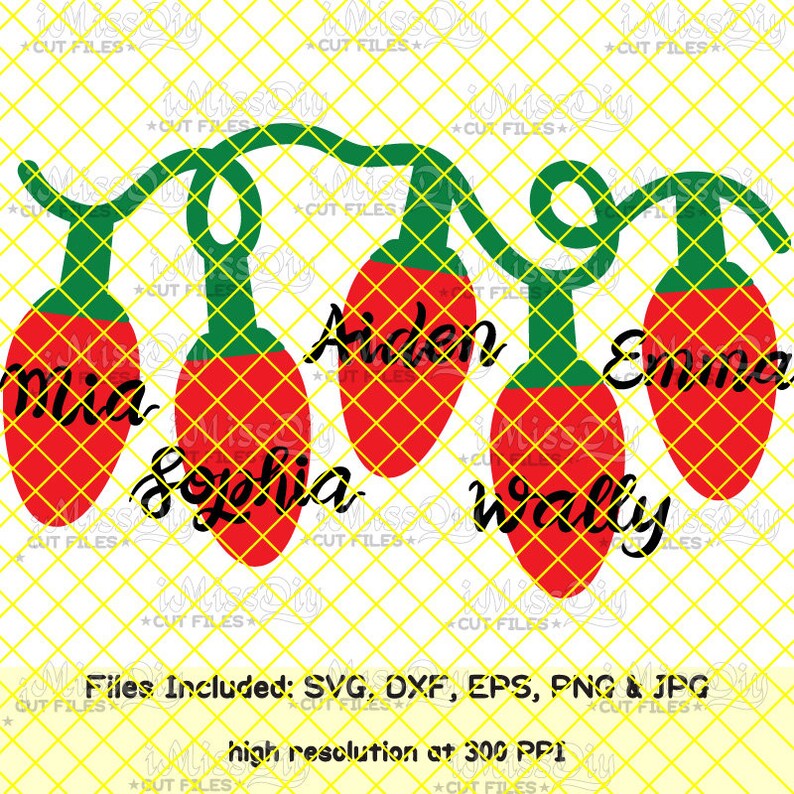 Download Christmas lights svg monogram svg cut files for cricut ...