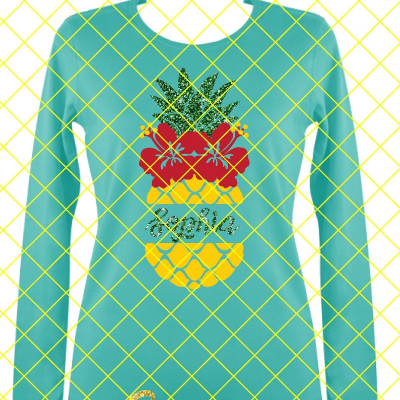Download Pineapple svg hibiscus flower pineapple monogram svg ...