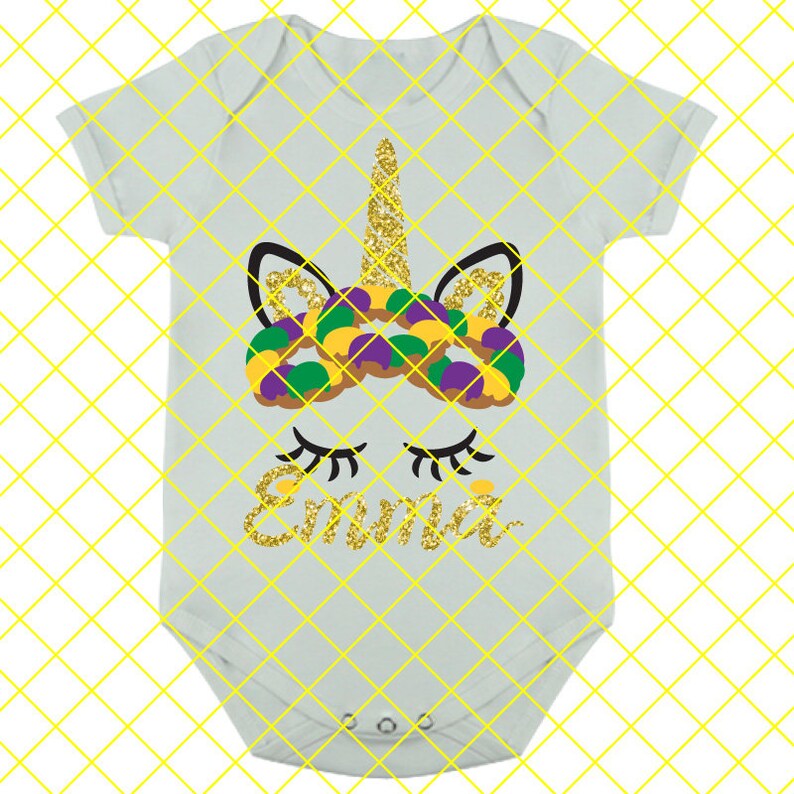 Kids mardi gras svg king cake svg unicorn svg files for ...