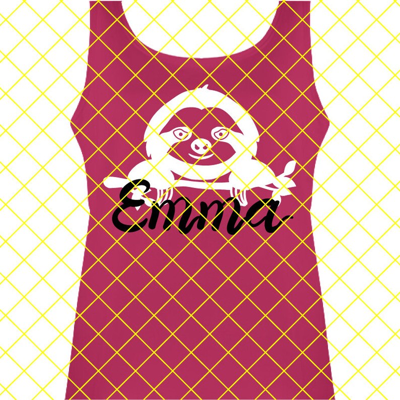 Download Sloth svg files for cricut png birthday girl print baby ...