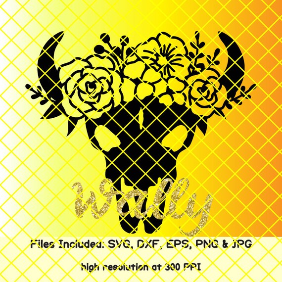 Download Free Cow Svg Cow Skull Svg Bull Skull Svg Cow Skull With Flowers Etsy SVG Cut Files
