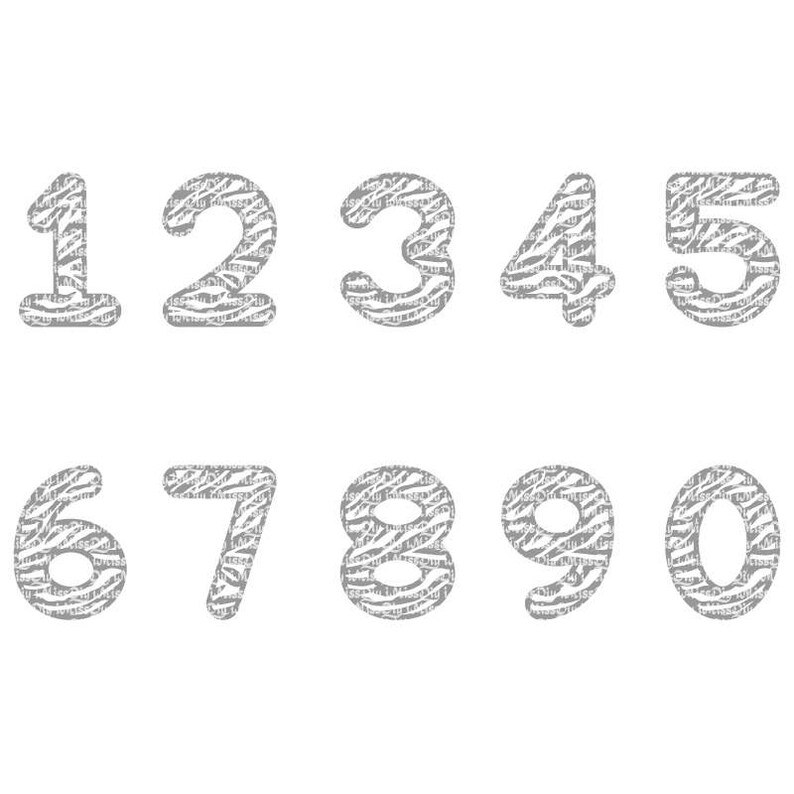 Zebra svg Zebra print NUMBER Svg Numbers monogram Svg files Etsy