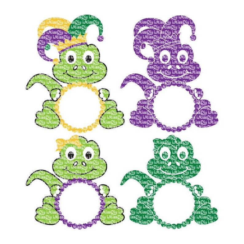 mardi gras monogram gift