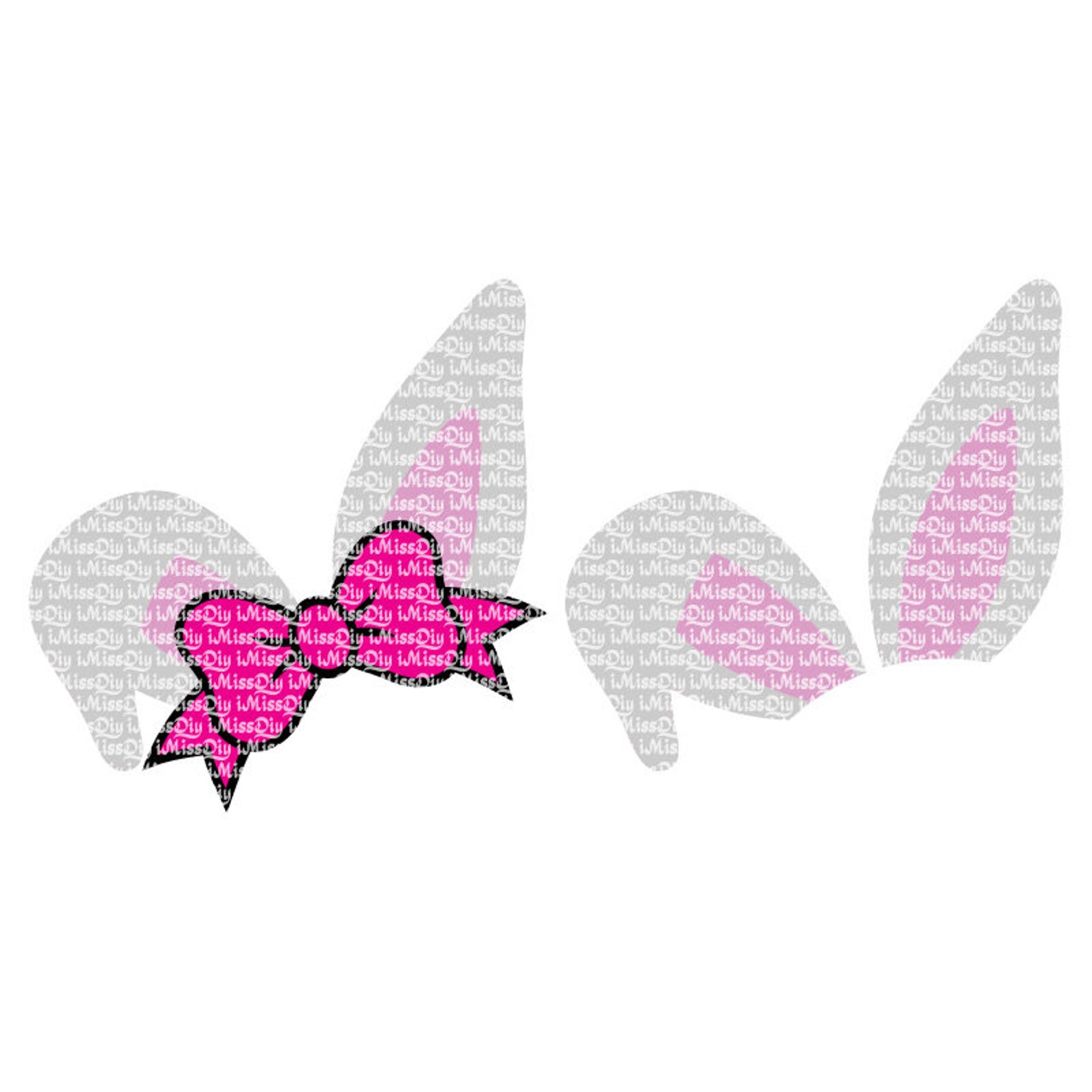 Bunny svg Easter svg bunny ears svg name rabbit monogram ...