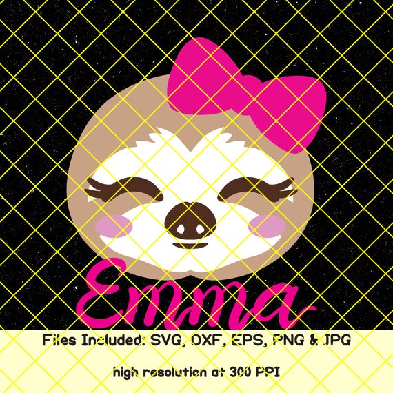 Download Free Sloth Svg Files For Cricut Png Dxf Cut File Sloth Clipart Clip Etsy SVG Cut Files