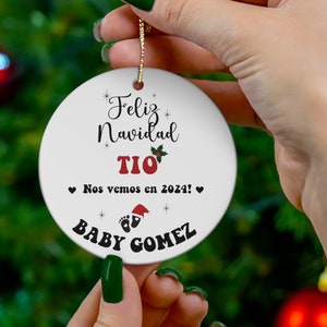 Feliz Navidad Tio Nos Vemos En 2024 Spanish Uncle Pregnancy Etsy