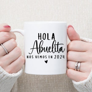 Hola Abuelita Nos Vemos En 2024 - Spaanse zwangerschapsaankondiging voor oma - Spaanse kerstbaby-onthulling voor oma