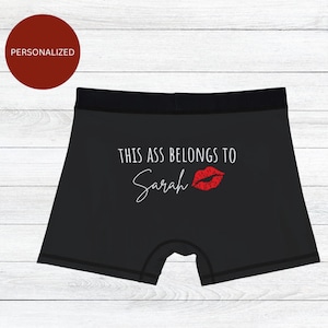 Personalized Boxer Briefs: Custom Underwear for Husband, Valentine Gift