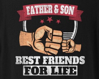 T-shirt père et fils meilleurs amis pour la vie, cadeau de fête des pères, chemise drôle de fête des pères, chemise assortie père et fils, cadeau pour papa