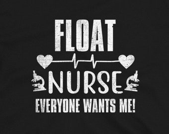 Float Nurse Floating RN Funny Nursing Student Tee Throw Pillow Float Nurse Floating RN Funny Nursing Student Tee Throw Pillow