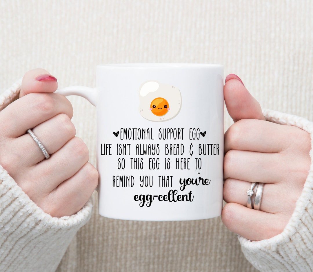 Emotional Support Egg Mental Health Birthday Gift for Egg Lover Bestie