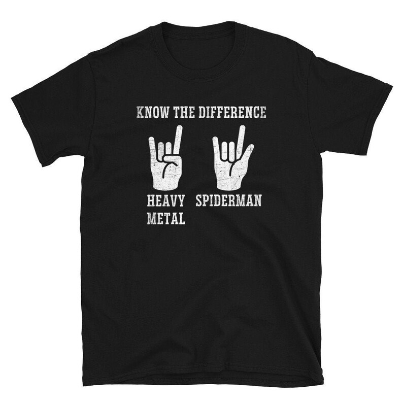 Heavy Metal Shirt Know the Difference Funny Guitarist Shirt Etsy